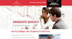 Desktop Screenshot of foxcollege.edu